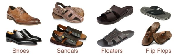 types of slippers for mens