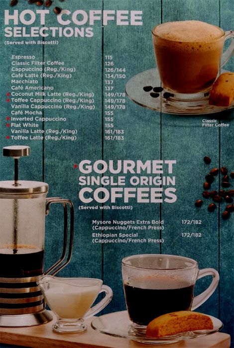 CCD Menu with Prices Sector 14 Gurgaon Hot Coffee