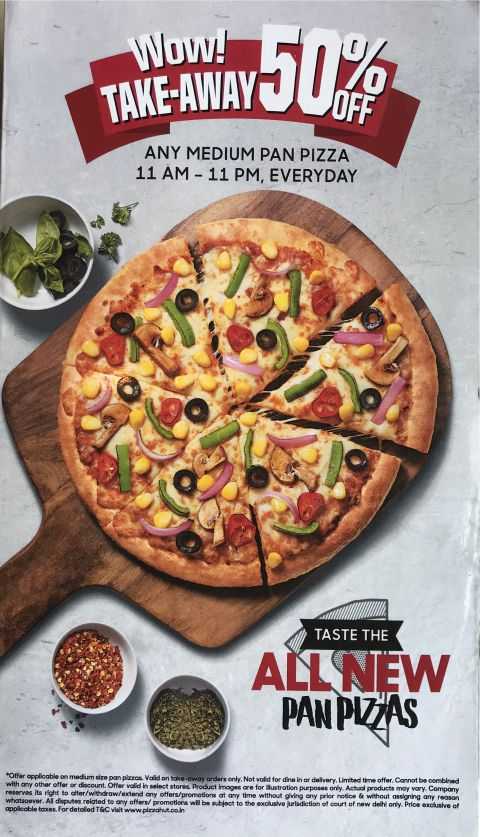 Pizza Hut Menu Card with Prices New